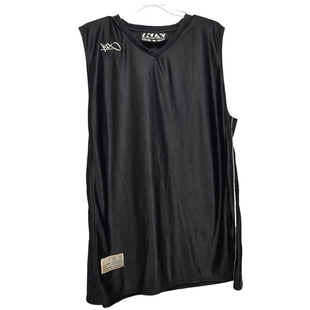 K1X Basketball Mens 2XL Side Striped 100% Polyester V Neck Sleeveless Jersey